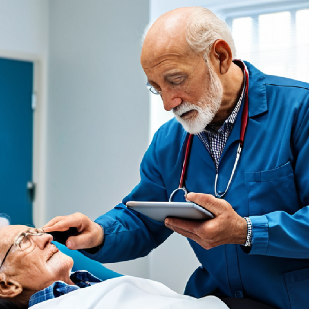 Occupational Therapist Documenting a Session**
"A professional occupational therapist, fully clothed in a clinic setting, carefully documenting a patient session on a tablet. The patient, an elderly man, is participating in a hand-strengthening exercise. The scene emphasizes the therapist's attention to detail and the patient's active involvement. Modern, well-lit clinic environment. Appropriate content, safe for work, perfect anatomy, natural pose, professional, modest clothing, high quality."
**
