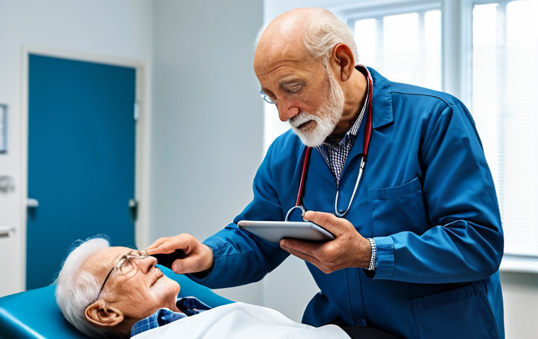 Occupational Therapist Documenting a Session**

"A professional occupational therapist, fully clothed in a clinic setting, carefully documenting a patient session on a tablet. The patient, an elderly man, is participating in a hand-strengthening exercise. The scene emphasizes the therapist's attention to detail and the patient's active involvement. Modern, well-lit clinic environment. Appropriate content, safe for work, perfect anatomy, natural pose, professional, modest clothing, high quality."

**