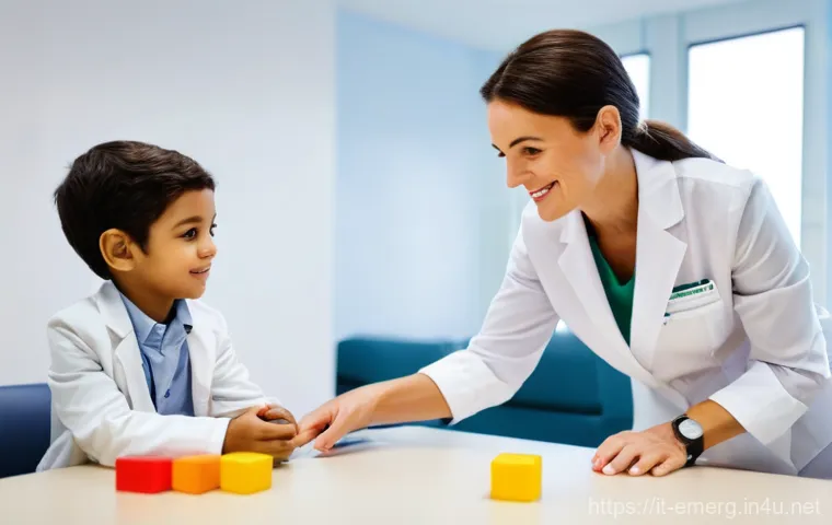 작업치료사의 팀 리더 경험담 - **Prompt:** A dynamic, split-frame image capturing the essence of an occupational therapist's evolvi...