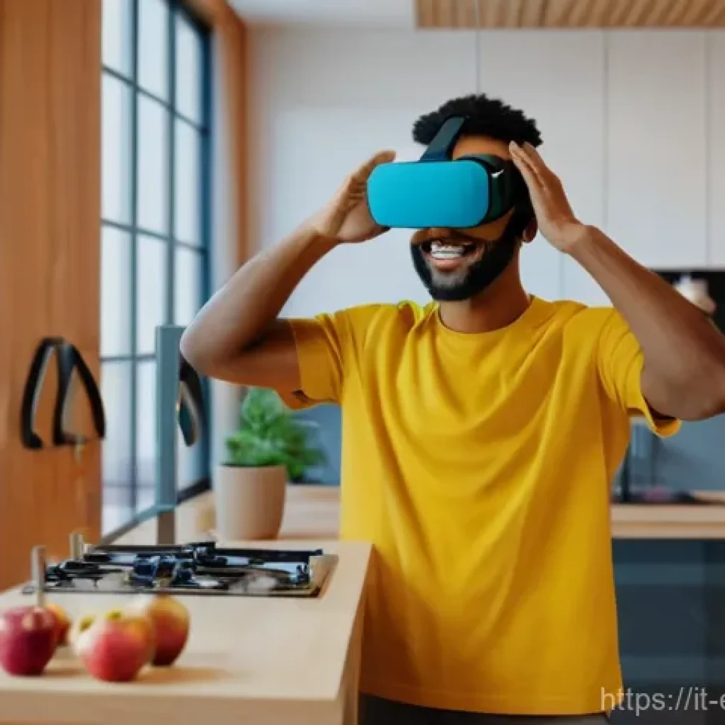 작업치료사의 최신 치료 기술 적용 사례 - **Virtual Reality Therapy Session**
A wide shot of a bright and modern rehabilitation center. In...