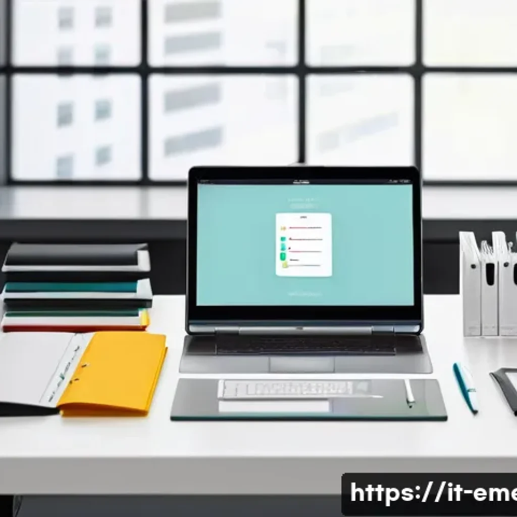 작업치료사의 환자 기록 관리 방법 - A modern occupational therapist&rsquo;s workspace featuring a clean, organized filing system with color-co...