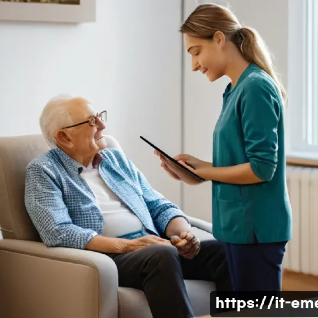 작업치료사의 환자 중심 치료 접근법 - A warm and inviting occupational therapy session scene in a modern Italian clinic, showing a compass...
