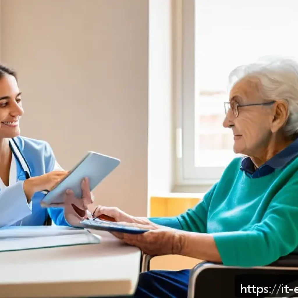 작업치료 이론과 실무의 차이 - A professional occupational therapist in a modern Italian clinical setting, attentively working with...