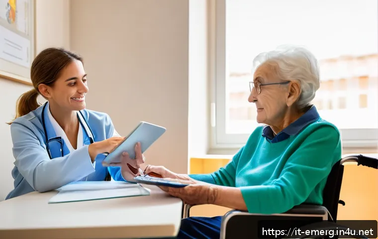 작업치료 이론과 실무의 차이 - A professional occupational therapist in a modern Italian clinical setting, attentively working with...