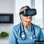 Home 23 작업치료사의 최신 재활 기법 활용 사례 - A modern occupational therapy clinic in Italy featuring a middle-aged stroke patient wearing comfort...