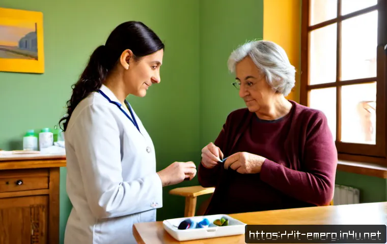 Home 17 작업치료사의 환자 중심의 치료 사례 - Photorealistic occupational therapy session in a warm Italian rehabilitation clinic, compassionate t...